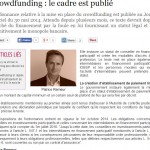 Le cadre juridique du crowdfunding est publié - Finyear le 5 juin 2014